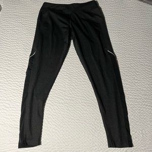 Marika Leggings Ankle Gray/Black w/ mesh